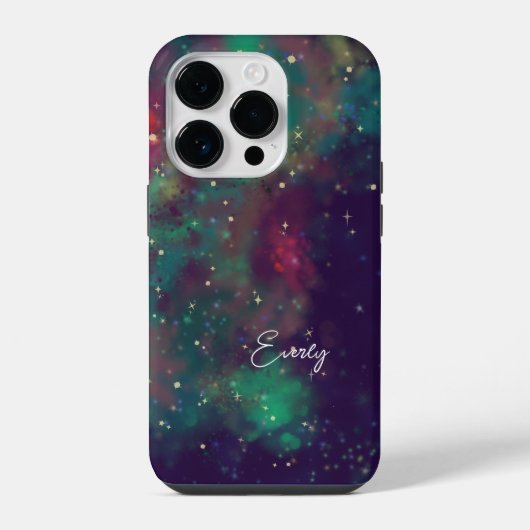 Coque Pour iPhone 14 Plus nom des galaxies d'étoiles (Verso)