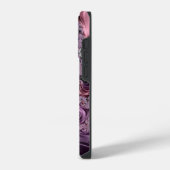 Coque Pour iPhone 14 Plus Nom manuscrit fractal violet moderne (Côté gauche)