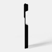 Coque Pour iPhone 14 Plus Nom personnalisé Monogramme noir (Côté gauche)