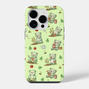 Coque Pour iPhone 14 Plus Nounours Ours Jardinier Mignon et Motif Sans Coutu