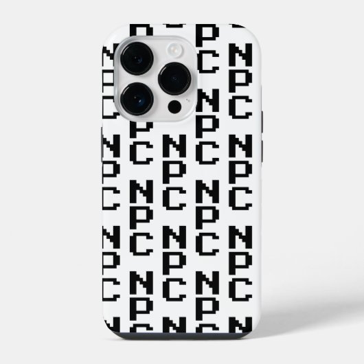 Coque Pour iPhone 14 Plus NPC - Caractère non jouable (Verso)
