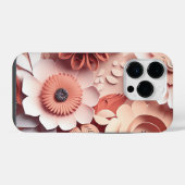 Coque Pour iPhone 14 Plus Nuances 3D de pêche (Verso Horizontal)