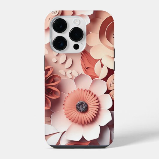 Coque Pour iPhone 14 Plus Nuances 3D de pêche (Verso)