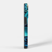 Coque Pour iPhone 14 Plus Nuances de bleu 3D (Côté droit)