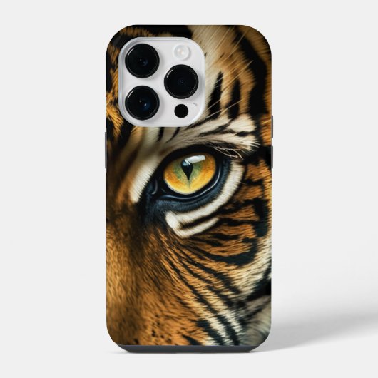 Coque Pour iPhone 14 Plus Œil de Tigre (Verso)