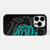 Coque Pour iPhone 14 Plus Oeuvre de calligraphie Abstraite (Verso Horizontal)