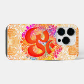 Coque Pour iPhone 14 Plus Om Symbole Divin (Verso Horizontal)