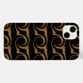 Coque Pour iPhone 14 Plus Ornementation dorée iPhone 14 Plus Coque (Verso (horizontal))