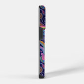 Coque Pour iPhone 14 Plus Paisley violet rose (Côté droit)