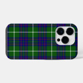 Coque Pour iPhone 14 Plus Panier bleu vert tartan MacIntyre (Verso Horizontal)