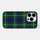 Coque Pour iPhone 14 Plus Panier bleu vert tartan MacIntyre (Verso Horizontal)
