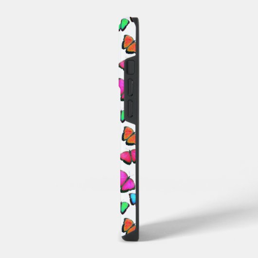 Coque Pour iPhone 14 Plus Papillon arc-en-ciel (Côté gauche)