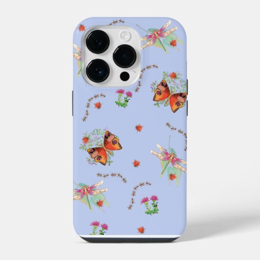 Coque Pour iPhone 14 Plus papillon et coccinelle (Verso)