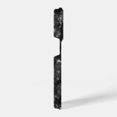 Coque Pour iPhone 14 Plus Parties scintillant noire métallique personnalisée (Côté droit)