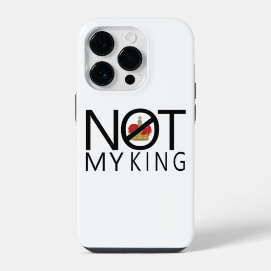 Coque Pour iPhone 14 Plus Pas mon roi (Verso)