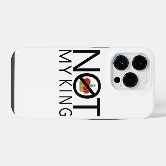 Coque Pour iPhone 14 Plus Pas mon roi (Verso Horizontal)