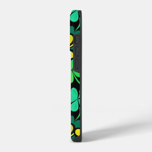 Coque Pour iPhone 14 Plus Pattern St. Patrick's Day Clovers (Côté gauche)