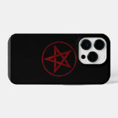 Coque Pour iPhone 14 Plus Pentagram Red Devil (Verso Horizontal)
