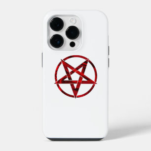 Coque Pour iPhone 14 Plus Pentagramme du Diable Rouge