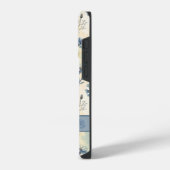 Coque Pour iPhone 14 Plus Personalized Name Blue Wildflowers (Côté gauche)