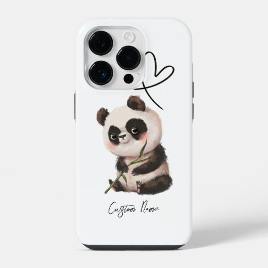 Coque Pour iPhone 14 Plus Personnaliser Panda Phone Case (Verso)