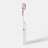 Coque Pour iPhone 14 Plus Pétales de fleurs avec nom (Côté gauche)