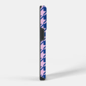Coque Pour iPhone 14 Plus Pied de fond rose+Motif bleu (Côté droit)