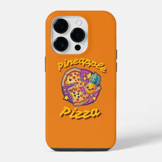 Coque Pour iPhone 14 Plus Pizza à l'ananas (Verso)