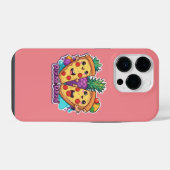 Coque Pour iPhone 14 Plus Pizza Ananas Drôle  (Verso Horizontal)