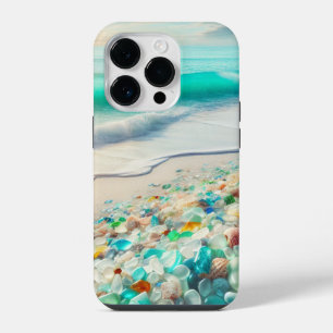 Coque Pour iPhone 14 Plus Plage océanique jolie avec verre de mer