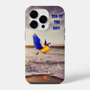 Coque Pour iPhone 14 Plus Plage oiseaux de mer cool et colorée 