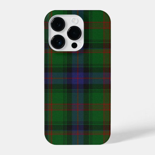 Coque Pour iPhone 14 Plus Plaid bleu vert tartan Park (Verso)