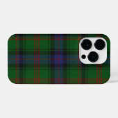 Coque Pour iPhone 14 Plus Plaid bleu vert tartan Park (Verso Horizontal)