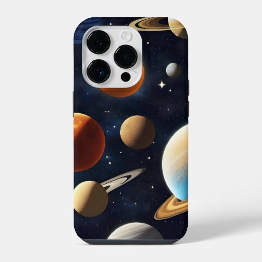 Coque Pour iPhone 14 Plus Planètes de l'espace extra-atmosphérique 2 (Verso)