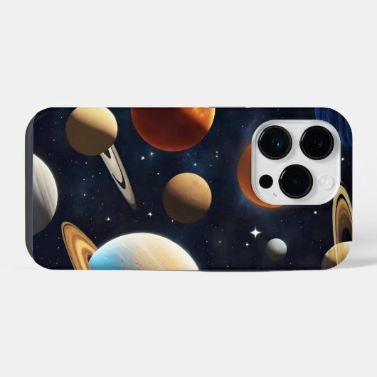Coque Pour iPhone 14 Plus Planètes spatiales 2 (Verso Horizontal)