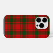 Coque Pour iPhone 14 Plus Pli vert rouge tartan MacQuarrie (Verso Horizontal)