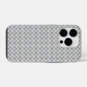 Coque Pour iPhone 14 Plus Protecteur iPhone blanc Micro À damiers (Verso Horizontal)