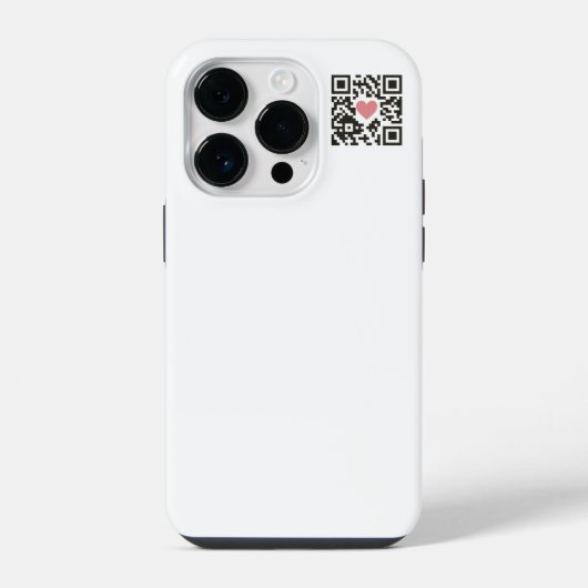 Coque Pour iPhone 14 Plus QR Love Code (Verso)