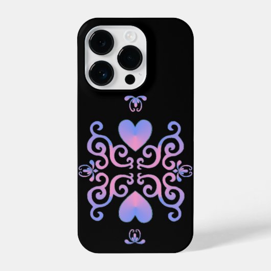 Coque Pour iPhone 14 Plus Rainbow Heart et Lily (Verso)