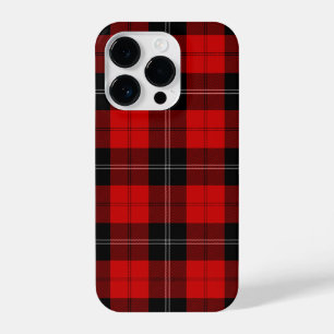 Coque Pour iPhone 14 Plus Ramsay tartan rouge noir plaid