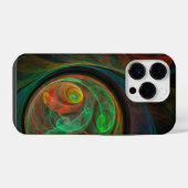 Coque Pour iPhone 14 Plus Reborn Green Art Abstrait (Verso Horizontal)