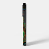 Coque Pour iPhone 14 Plus Reborn Green Art Abstrait (Côté gauche)
