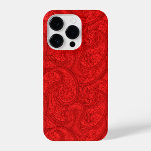 Coque Pour iPhone 14 Plus Red Paisley