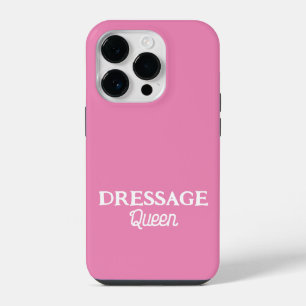 Coque Pour iPhone 14 Plus Reine de dressage Écriture rose mignonne Équestre