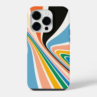 Coque Pour iPhone 14 Plus Retro Swirl Art Abstrait iPhone / coque ipad