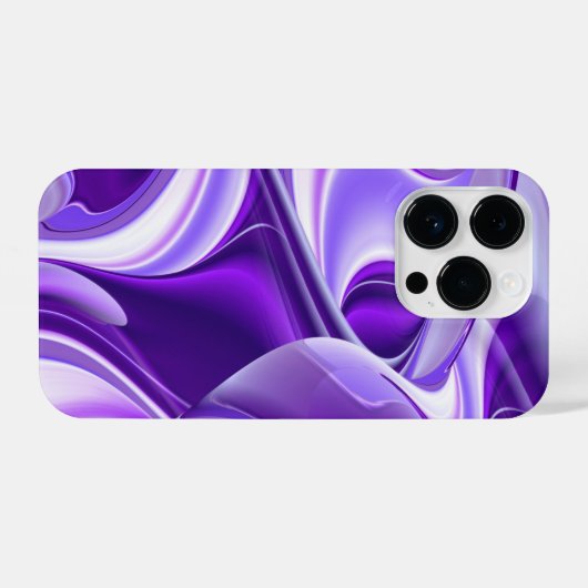 Coque Pour iPhone 14 Plus Rêves arc-en-ciel à fleurs violettes (Verso Horizontal)