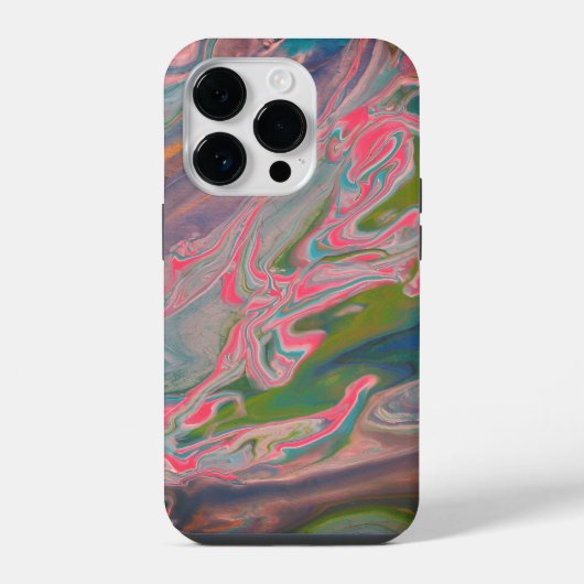 Coque Pour iPhone 14 Plus Rivière des couleurs peinture de flux (Verso)