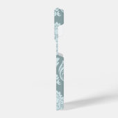 Coque Pour iPhone 14 Plus Rococo Damask Art I Duck Egg Blue+Teal (Côté gauche)