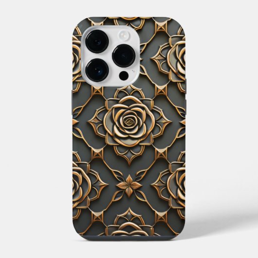 Coque Pour iPhone 14 Plus Rose métallique rustique (Verso)