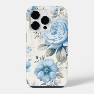 Coque Pour iPhone 14 Plus Roses Bleues Pastel Lumière Artistique
